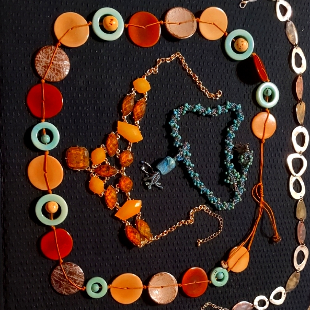 Colorful Beaded Necklace Set